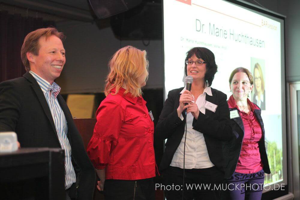 Holger, Marie, Eva und Milena von der Business Academy Ruhr