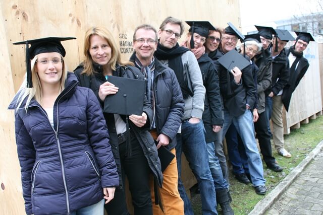 Social Media Alumni von links nach rechts: Katharina Buchsieb, Birgit Paehlke, Dirk Strubberg, Christian Höher, Claudia Sprakel, Heidi Neuhaus, Wolfgang Teipel, Ilse Mohr, Thomas Urban, Daniel Schaffo, René Orlowski