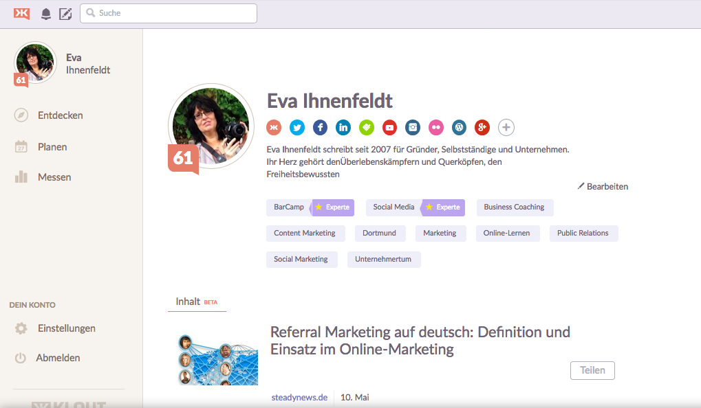 Social Media Reputations Ranking: Klout schließt am 25. Mai 2018 – pünktlich zum Start der #dsgvo