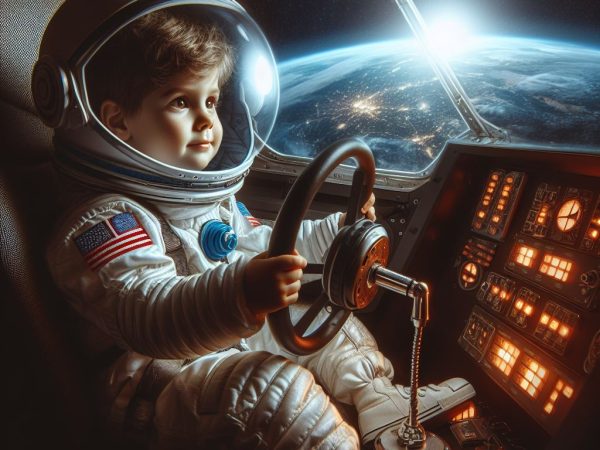 Harald, der kleine Raumfahrer, kommt auf die Welt